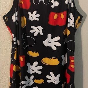 Disney Women's Black and Red Mickey Mouse Nightgown